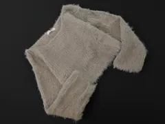 NATURAL BEAUTY BASIC ナチュラルビューティーベーシック シャギー ショート丈 ニット セーター sizeM/グレー ◇■ レディース