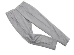IENA イエナ センタープレス加工 タック ストライプ テーパード パンツ size36/グレー ■◇ レディース