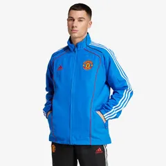 【送料無料・匿名配送】adidas アディダス マンチェスターユナイテッド 24/25 UBP トラックトップ ジャケット ジャージ レトロ 青（ブルー）新品 正規品 並行輸入 日本未発売