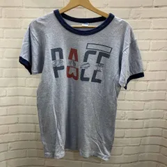 Champion / チャンピオン / 70s / 80s / バータグ後期 / リンガーT / 染み込み / 古着 / 半袖Tシャツ / サイズM / ライトブルー