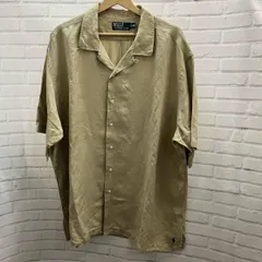 POLO RALPH LAUREN / ポロ ラルフローレン / silk linen / ベージュ / 古着 / 半袖シャツ / サイズXXL