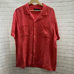 POLO RALPH LAUREN / ポロラルフローレン/ silk linen / 古着 / 半袖シャツ / サイズXL / ピンク