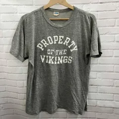 Champion / チャンピオン / 70s / バータグ / VIKINGS / 3段ラバープリント / 古着 / 半袖Tシャツ / 古着 / サイズL / グレー