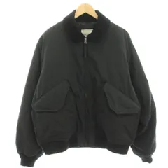 フリークスストア FREAKS STORE ブルゾン 中綿ジャケット 上着 F 黒 ブラック ジップアップ コーデュロイ襟 /HN