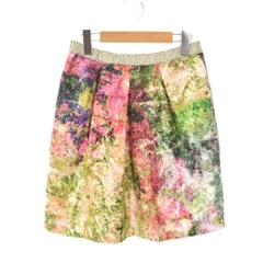 ヤンガニー  yangany フレアスカート ひざ丈 総柄 38 マルチカラー ■GY58