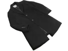 417 EDIFICE 417 エディフィス ウール混 チェスター コート sizeMS/黒 ◇■ メンズ