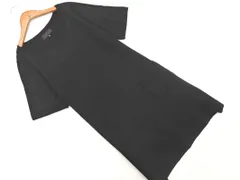 UNTITLED アンタイトル ウール混 Iライン ニット ワンピース size2/黒 ◇■ レディース