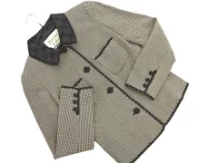 Private Label プライベートレーベル ウール混 レース 切替 ジャケット sizeM/黒ｘベージュ ◇■ レディース