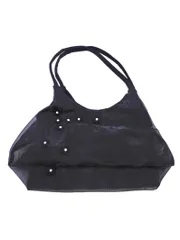 MU SPORTS エムユースポーツ メッシュ フラワーモチーフ トート バッグ 黒 ■◆ レディース