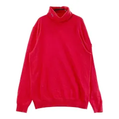サイズ：6 PEARLY GATES パーリーゲイツ  タートルネック ニットセーター  レッド系 [240101630841] ゴルフウェア メンズ ストスト