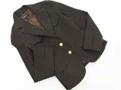 INDIVI インディヴィ ウール混 テーラード ジャケット size36/緑 ◇■ レディース