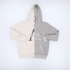 S アバクロンビー&ピーチ レディース バイカラー WHO フードTシャツ 1231H1