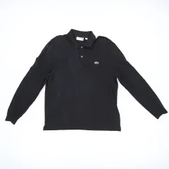 US M ラコステ クラシックフィット 長袖 カラーTシャツ 0106H1