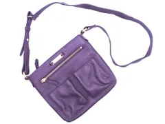 COLE HAAN コールハーン 本革 レザー ショルダー バッグ 紫 ■■ レディース