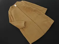 Techichi テチチ ウール混 ノーカラー コート sizeM/ベージュ ◇■ レディース