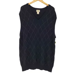 エルエルビーン L.L.Bean ダイヤチェック ウールニットベスト メンズ JPN：XXL 