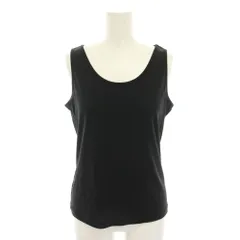 バーバリー ロンドン BURBERRY LONDON タンクトップ ブラウス ノースリーブ 無地 38 黒 ブラック FAA02-533 /YT ■ECB001