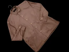 nano universe ナノユニバース フェイクスウェード 開襟 シャツ sizeS/コーラル ◇■ メンズ