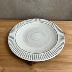 文五郎窯TSUBO-BUN 奥田章　十草　リバーシブル　プレート26.5センチ 文五郎窯TSUBO-BUN 奥田章 十草 リバーシブル プレート26.5センチ