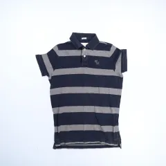 XXL アバクロンビー ストライプ PKシャツ 0210H1