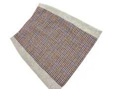 MACKINTOSH PHILOSOPHY マッキントッシュフィロソフィー ウール100% チェック Aライン 台形 スカート size38/グレー ◇■ レディース