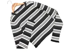 ZARA ザラ ボーダー ニット セーター sizeS/白ｘ黒 ◇■ レディース