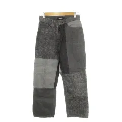 エクストララージ X-LARGE パッチワークデニムパンツ ワイド テーパード 30 グレー /AH14 ■ECC001