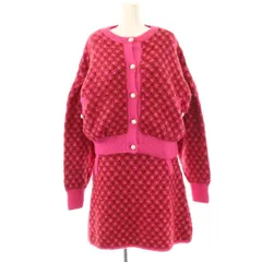 ザラ ZARA セットアップ ニット ジャケット ワンピース USAL ピンク レッド /DO ■ECB001