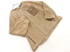 URBAN RESEARCH アーバンリサーチ ボア ジップアップ ノーカラー ジャケット sizeS/ベージュ ◇■ レディース