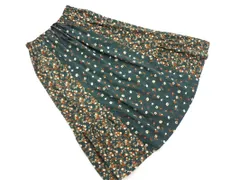 MAJESTIC LEGON マジェスティックレゴン 花柄 ロング スカート sizeM/緑 ■■ レディース