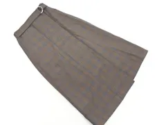 URBAN RESEARCH アーバンリサーチ グレンチェック 巻き ラップ スカート sizeF/茶 ◇■ レディース