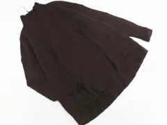 green label relaxing グリーンレーベルリラクシング ユナイテッドアローズ ウール混 モックネック ニット セーター 茶 ◇■ レディース