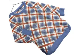 AS KNOW AS アズノゥアズ チェック ドルマン シアー シャツ 青 ◇■ レディース