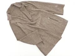 HIROKO BIS ヒロコビス ウール混 カットオフ コート size11/ベージュ ◇■ レディース