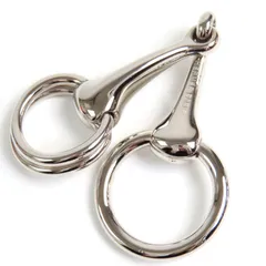 美品△HERMES エルメス ホースビット スカーフリング シルバー 箱・保存袋付き イタリア製 レディース オススメ◎