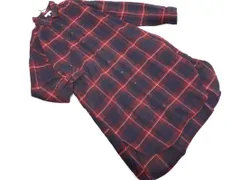 GLOBAL WORK グローバルワーク チェック シャツ ワンピース sizeM/紺ｘ赤 ◇■ レディース