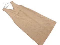 aquagirl アクアガール 千鳥柄 ジャンパー スカート size36/ベージュ ◇■ レディース