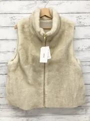 relume Journal Standard ファーベスト／フリーサイズ／生成／スタンドカラー　オフホワイト　ジャーナルスタンダード