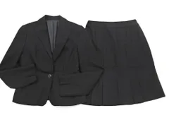 J.PRESS ジェイプレス セットアップ ジャケット スカート スーツ size7/黒 ◇■ レディース
