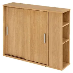 トイレラック トイレ収納 約幅74cm ナチュラル ブラシ専用棚付き 引き戸タイプ 省スペース スリム トイレラック 組立品