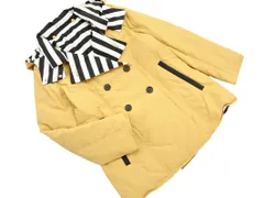 COOMB クーム リバーシブル フード ダウン ジャケット size40/ベージュｘ白ｘ黒  ◆■ レディース