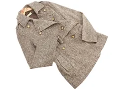 goa ゴア ウール混 ダブル コート 茶 ◇■ レディース