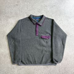 90s 1992年 USA製 patagonia Synchilla Snap T Pullover 【 purple