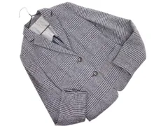 COMME CA ISM コムサイズム ウール混 グレンチェック テーラード ジャケット sizeS/グレー ◇■ レディース