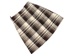 PROPORTION プロポーション ボディドレッシング ツイード チェック Aライン 台形 スカート size1/白ｘ黒x赤 ◇■ レディース