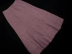 Lily Brown リリーブラウン 千鳥柄 フリンジ ロング スカート size0/ピンクｘ紫 ◇■ レディース