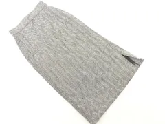 N. エヌ ナチュラルビューティーベーシック ヘリンボーン タイト スカート sizeM/白ｘ黒 ◇■ レディース