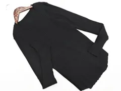 LAKOLE ラコレ リブ ニット セーター sizeM/黒 ◇■ レディース