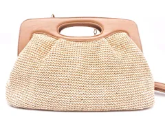 GLOBAL WORK グローバルワーク フェイクレザー 2WAY チェーン ショルダー バッグ ベージュ ■■ レディース