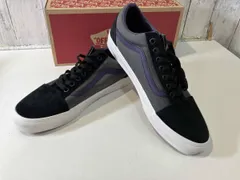 VANS/スニーカー/old Skool VN000D7ZB5Pサイズ：27.5 黒 紫 グレー バンズ ヴァンズ CORDURA オールドスクール 箱あり